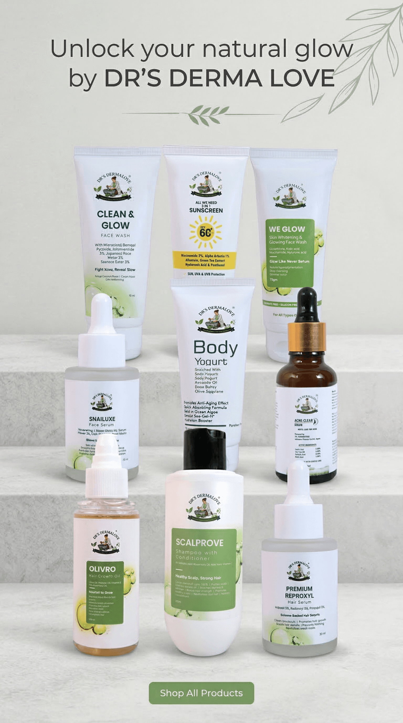 Premium skincare products